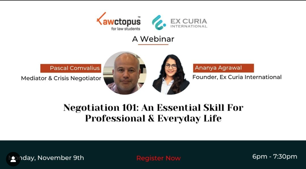 Negotiation 101: An Essential Skill for Professional and Everyday Life. [Webinar]